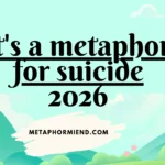 it's a metaphor for suicide