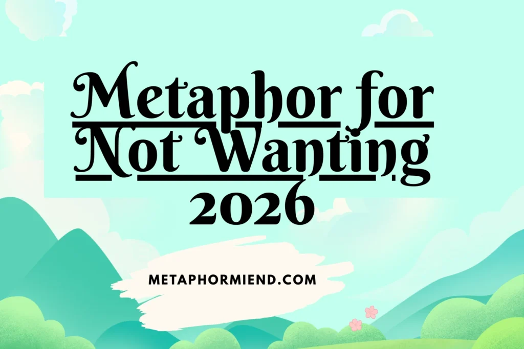 Metaphor for Not Wanting