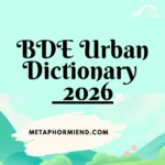 BDE Urban Dictionary
