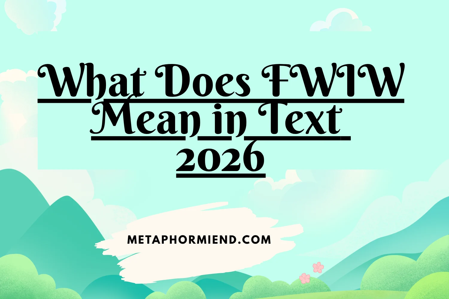 What Does FWIW Mean in Text