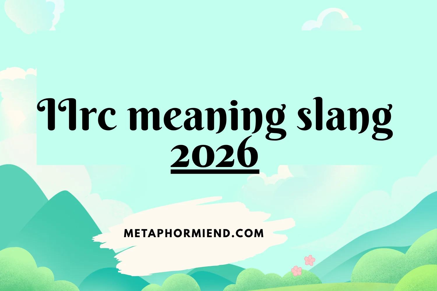 iirc meaning slang