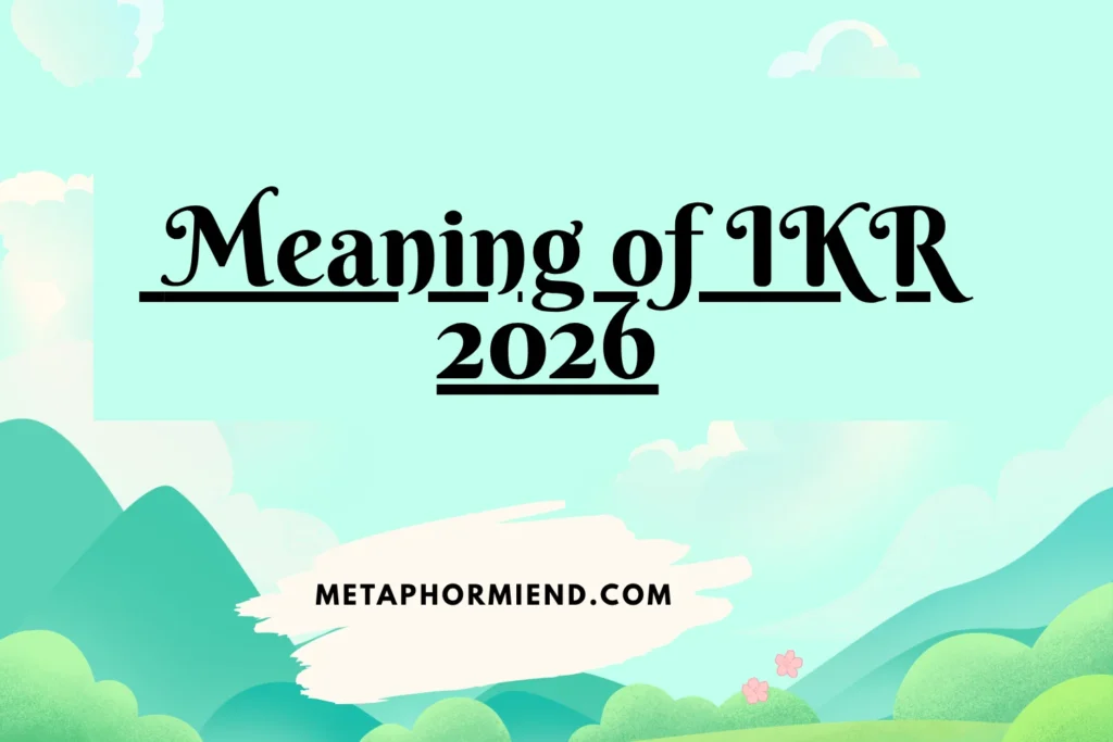 Meaning of IKR