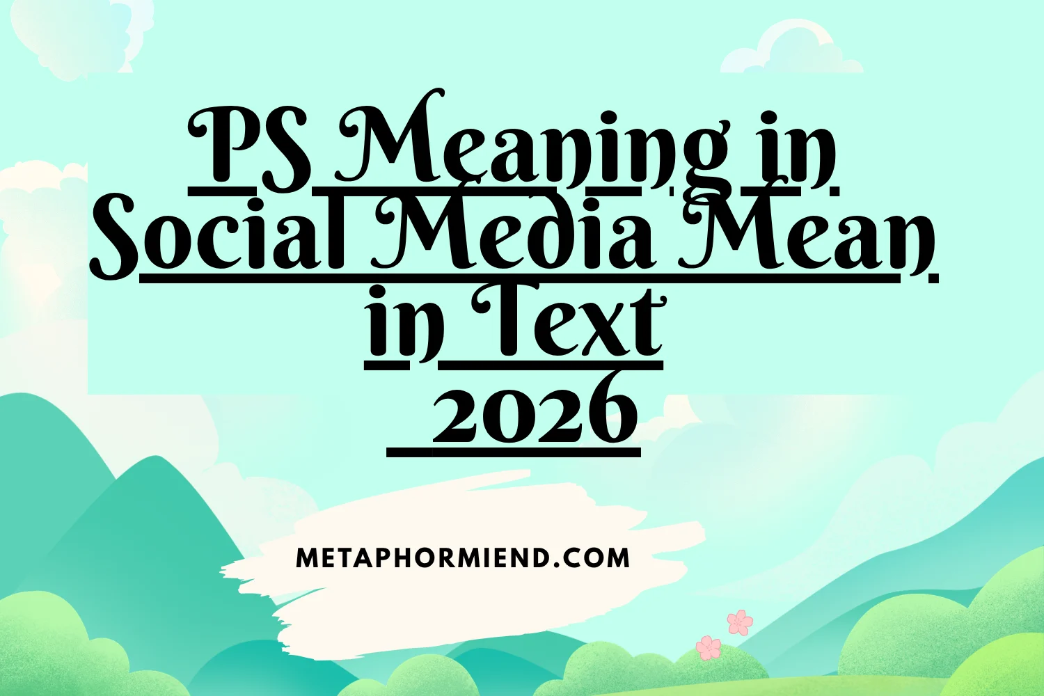 ps meaning in social media