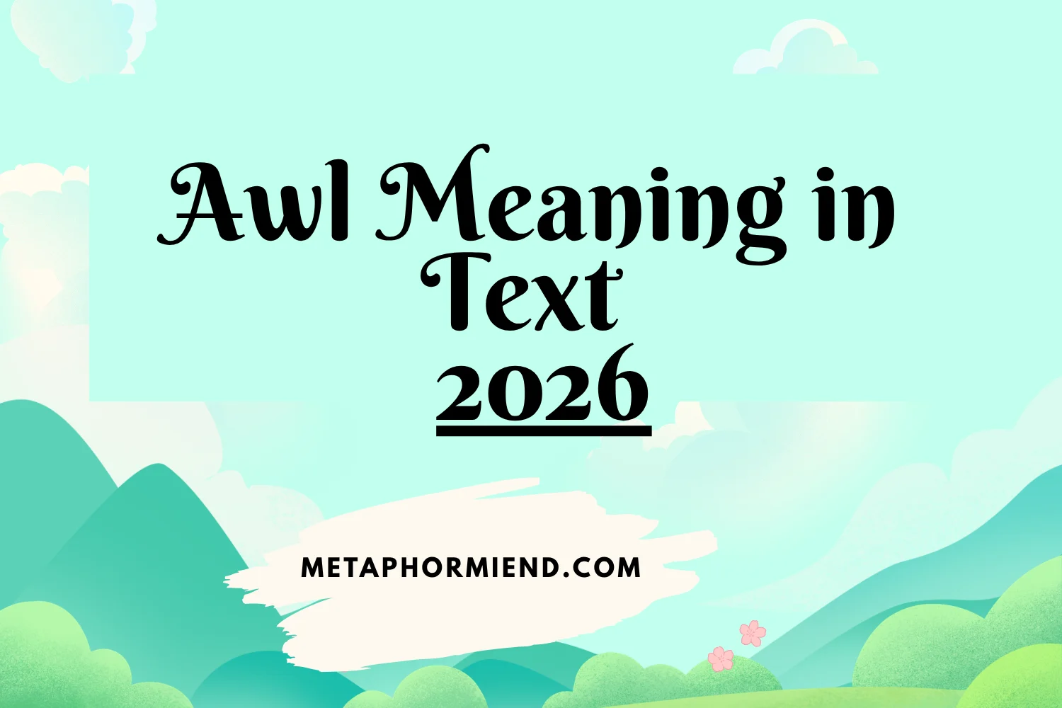 Awl Meaning in Text