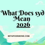 What Does syd Mean