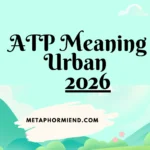 ATP Meaning Urban