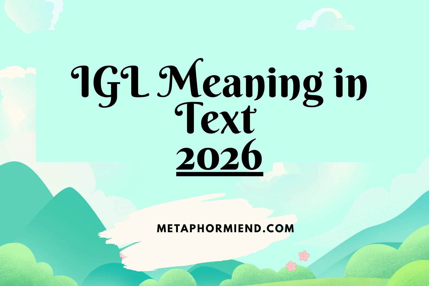 IGL Meaning in Text
