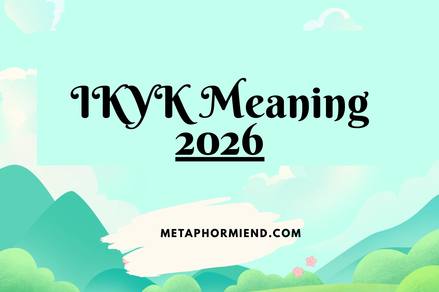 IKYK Meaning
