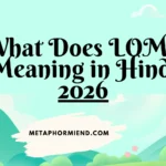What Does LOML Meaning in Hindi