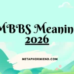 MBBS Meaning