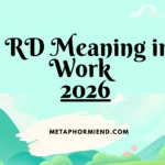 RD Meaning in Work