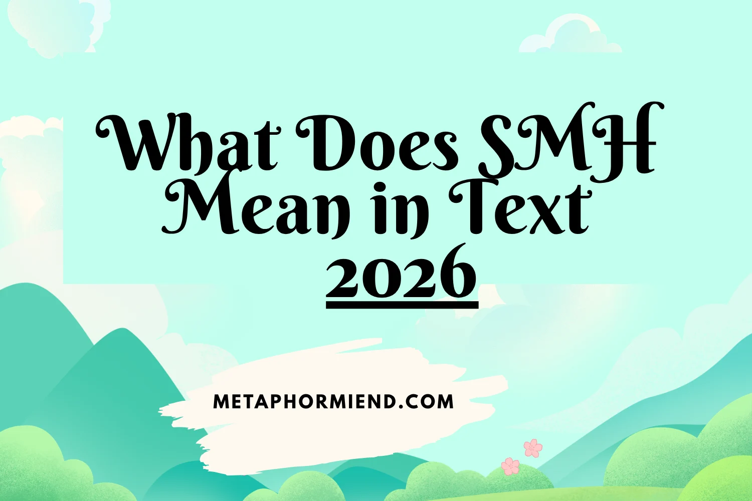 What Does SMH Mean in Text