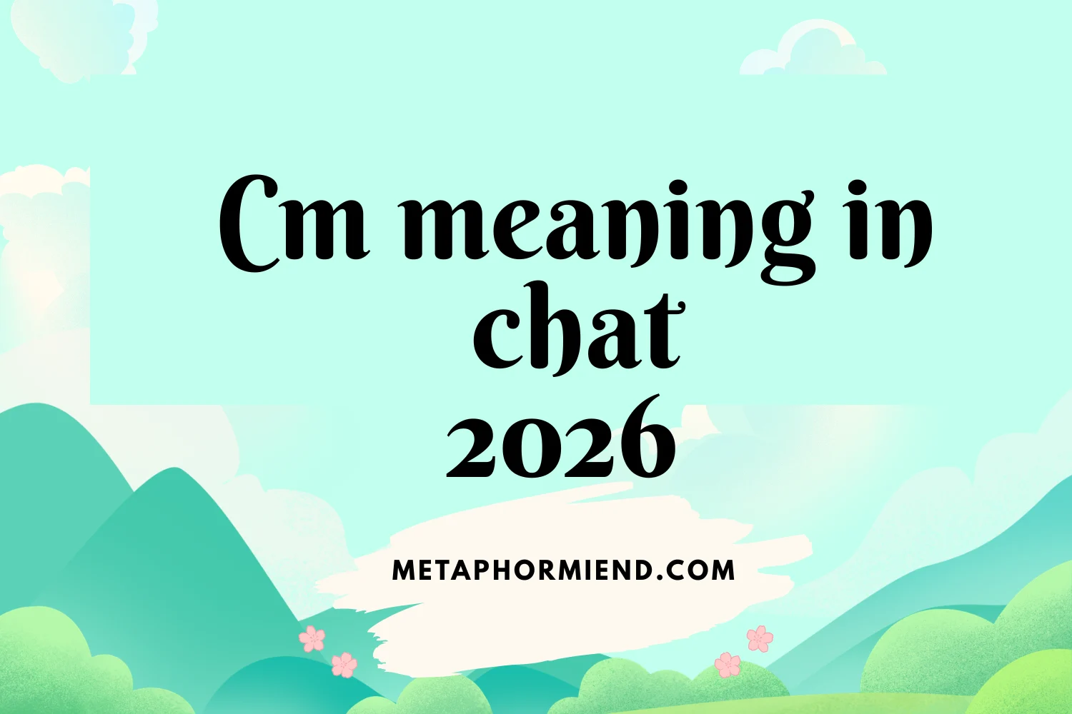 cm meaning in chat